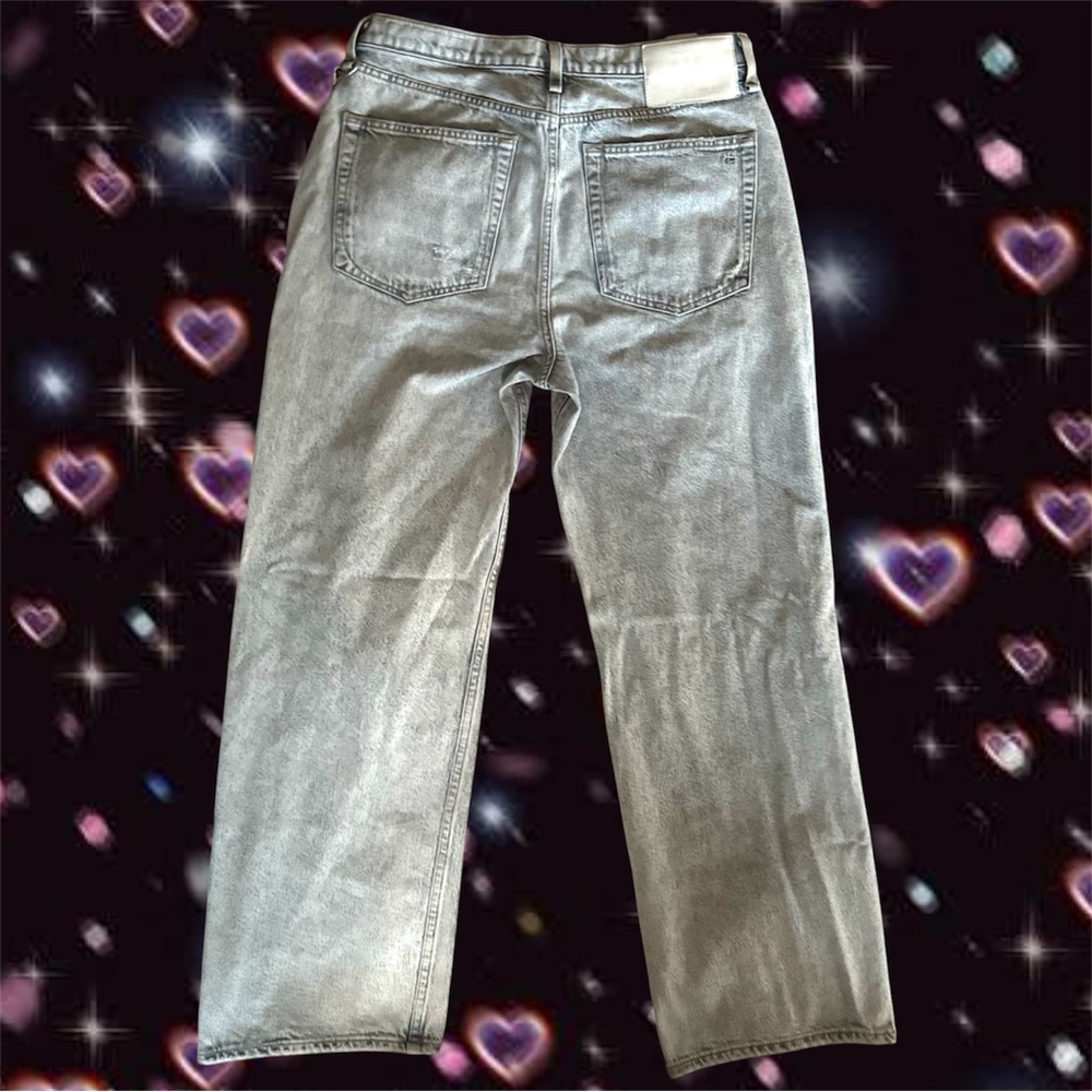 Rag And Bone Ruth Super High Rise Chain Jeans Sz 30 90s Denim Pants Grunge - Picture 5 of 16